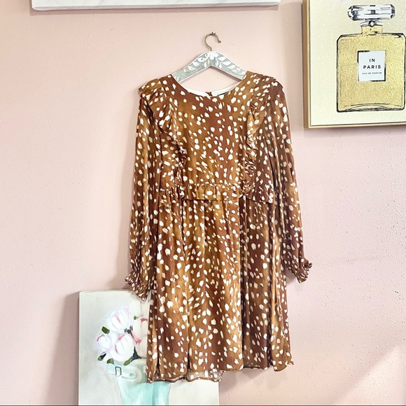 Deer print dress Clearance